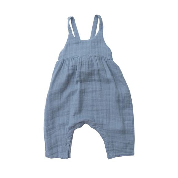 ANGEL DEAR - TIE BACK ROMPER - OCEAN - Picture 1 of 3
